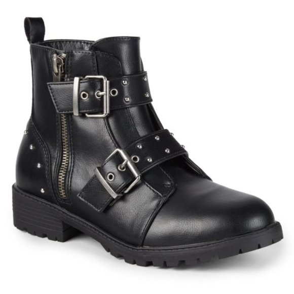 Steve Madden Other - STEVE MADDEN Jheelie Studded Moto Boots, Little Girl